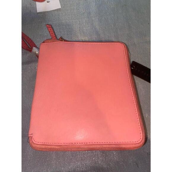 Women's Sharif Pink Leather Crossbody Bag - Picture 9 of 11